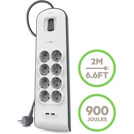 Изображение 2 Belkin BSV804VF2M-V2 8 розеток