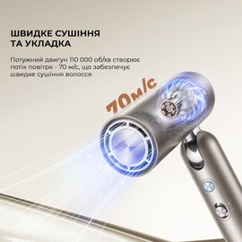 Зображення 5 Фен дорожній Dreame Pocket Titanium (AHD51-TI)