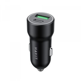 Зображення 3 Зарядний пристрій Havit HV-CC613 20W USB+USB-C Black
