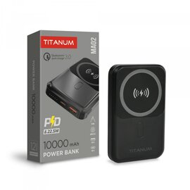Зображення  Батарея мобільна Titanum MA02 10000mAh 22.5W Black (TPB-MA02-B)