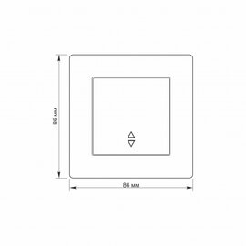 Зображення 4 Вимикач Titanum Standart White (TF-ST-SW1P-W) Вбудований монтажа