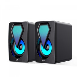 Зображення  Акустична система  Havi HV-SK210 mini PRO USB 2.0 RGB Black
