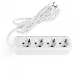 Изображение  Сетевой удлинитель Titanium Standart с/з 4р 3м White (TF-ES416G-3W)