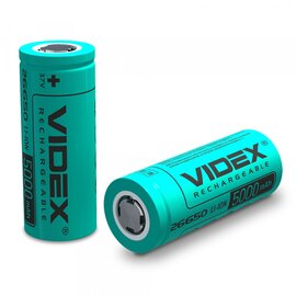 Изображение  Videx 26650 Li-lon 5000mAh BL 1шт.