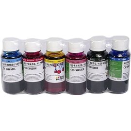 Изображение  Чернило для принтера ColorWay Epson TX650 BK/С/M/LС/LM/Y - CW-EW650SET01