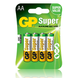 Зображення  Батарейка GP Batteries Super 15A-2UE4, AA, 4 шт.