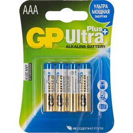 Зображення  Батарейка GP Batteries Ultra Plus 24AUP-U4,  AAA, 4 шт.