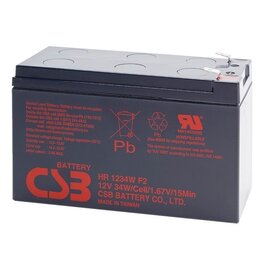 Зображення  Свинцево-кислотний акумулятор CSB HR1234WF2 12V, 9Ah