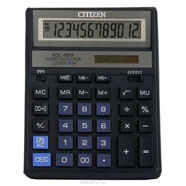 Изображение  Калькулятор Citizen SDC-888XBL настольный настольный