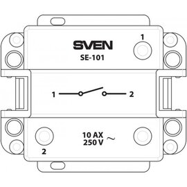Зображення 2 Вимикач Sven Home SE-101 — 07100069 одноклавішний-канальний
