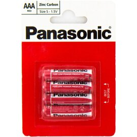 Зображення  Батарейка Panasonic Red Zink R03REL/4BP, AAA/LR03