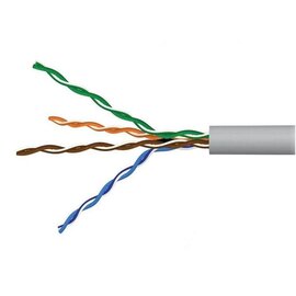 Изображение  Кабель витая пара Step4Net UTP 5e 2x2x0.48 CCA внутр. (ал+медь) 305м