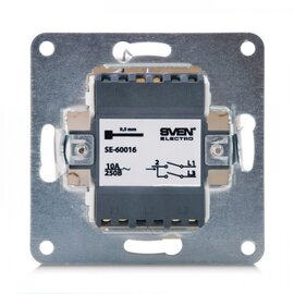 Зображення 2 Вимикач Sven Comfort SE-60016-C — 07100040 двоклавішний-канальний