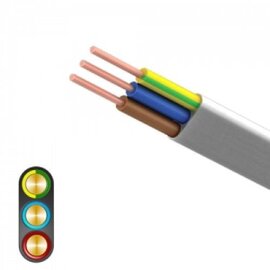 Изображение  Электрический кабель Одескабель ВВП-1 3*1.5, 1м., Сечение кабеля: 1.50