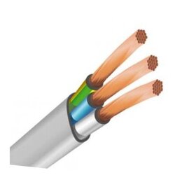 Изображение  Электрический кабель Одескабель ШВВПн 3х0.5, White, 1м., Сечение кабеля: 0.50