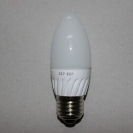Зображення  Світлодіодна лампочка LED Star C37 Е27 5W 6500K з цоколем E27