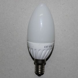Зображення  LED лампочка LED Star C37 Е14 3W 6500K на 25 Вт