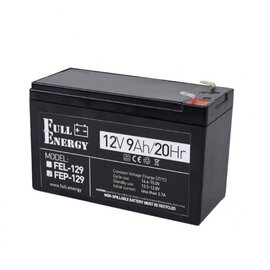 Зображення  Свинцево-кислотний акумулятор Full Energy FEP-129, Ємність (Аг): 9 А&middot;год