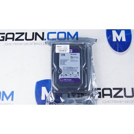Зображення 2 Вінчестер Western Digital Purple 1TB 64МB 3.5 SATA III &mdash; WD10PURZ, Ємність накопичувача: 1 ТБ