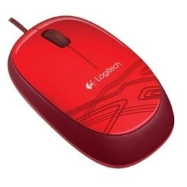 Зображення  Миша Logitech M105 Corded Red
