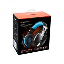 Зображення 2 Навушники REAL-EL GDX-7500 Black/Blue &mdash; EL124100015