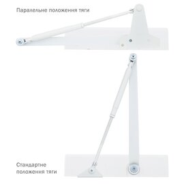Зображення 2 Дотягувач Ryobi D-2055V BC UNIV Glossy White верхній, Колір корпусу: глянсовий білий