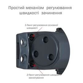 Изображение 3 Доводчик Ryobi D-1554 STD Grey Anthracite коленная тяга, Цвет корпуса: антрацитовый