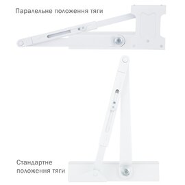 Изображение 5 Доводчик Ryobi D-1200P(U) UNIV White верхний, Цвет корпуса: белый