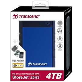 Зображення 4 Вінчестер Transcend StoreJet 25H3 4Tb 5400rpm 2.5 USB 3.0 External Blue &mdash; TS4TSJ25H3B