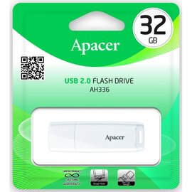 Зображення 4 Накопичувач USB Apacer AH336 USB 2.0 32Gb White - AP32GAH336W-1