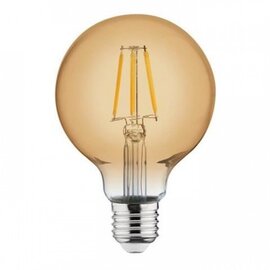 Зображення  LED лампочка Horoz Electric Filament Rustic Globe-4 4W Е27 2200К&nbsp;360Lm на 90 лм/Вт