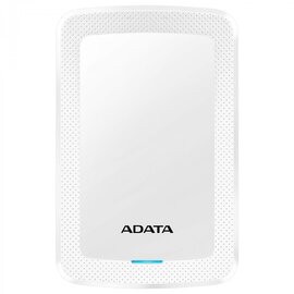 Зображення  HDD A-Data DashDrive Durable HV300 1TB 5400rpm 2.5 USB 3.1 External White &mdash; AHV300-1TU31-CWH