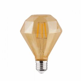 Зображення  Світлодіодна лампочка Horoz Electric Filament Rustic Diamond-4 4W Е27 2200К&nbsp;360Lm з цоколем E27