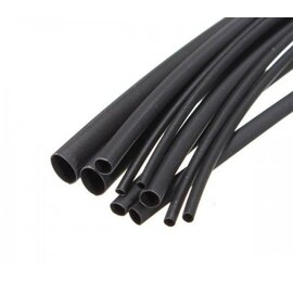 Зображення  Термоусадочна трубка Woer W-1SB(3X), 6,4/2,2мм, black, 1м.