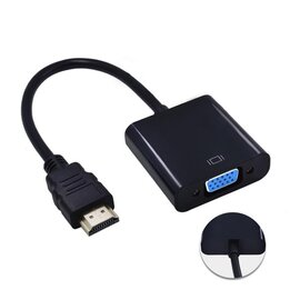 Зображення  Адаптер STLab HDMI-VGA 0.15м Black &mdash; U-990 Pro BTC