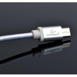 Зображення 2 Кабель Cablexpert USB 2.0 - Micro B, 1.8м, Silver &mdash; CCB-mUSB2B-AMBM-6-S