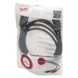 Изображение 3 Кабель мультимедийный Cablexpert DisplayPort-HDMI 1.8м &mdash; CC-DP-HDMI-6