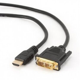 Изображение  Кабель мультимедийный Cablexpert HDMI-DVI, 1.8м, black &mdash; CC-HDMI-DVI-6
