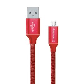 Зображення  Кабель ColorWay USB-MicroUSB, 1м Red &mdash; CW-CBUM002-RD