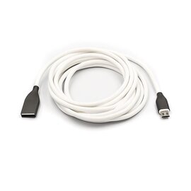 Зображення  Кабель PowerPlant USB-microUSB, 2м White &mdash; CA910731
