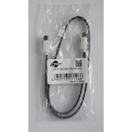 Зображення  Кабель передачі даних Atcom SATA-DATA 3.0, 50 см, Black &mdash; AT17126