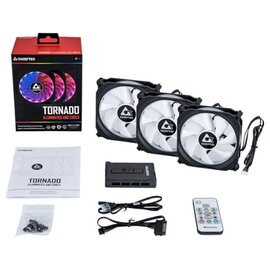 Изображение 5 Охлаждение для корпуса Chieftec Tornado RGB 3in1 &mdash; CF-3012-RGB