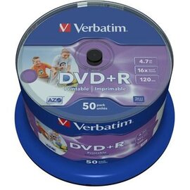 Изображение  Диск DVD-R Verbatim 16x 4,7GB 50шт - 43512