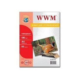 Изображение  Бумага WWM Photo 180г/м2 A4 50л - G180.50
