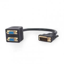 Изображение  Видеоразветвитель - конвертер Cablexpert A-DVI-2VGA-01