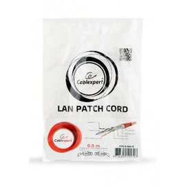 Зображення 2 Патч-корд кручена пара Cablexpert PP6-3M/R FTP cat.6 (3м) red
