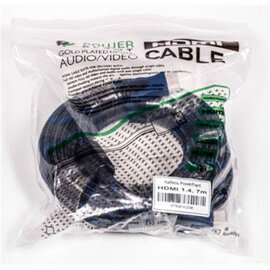 Зображення 3 Кабель мультимедійний PowerPlant HDMI-HDMI v1.4, 7м, Nylon, Double ferrites, Black - KD00AS1204