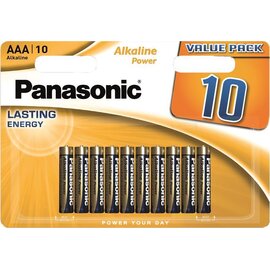 Зображення  Батарейка Panasonic Alkaline Power AAA/LR03 BL 10 шт