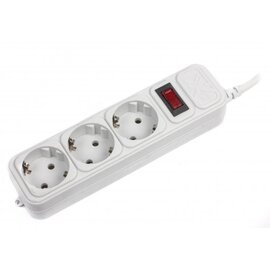Зображення  Мережевий фільтр Maxxter SPM3-G-6G 1.8м White, Довжина шнура: 1.8 м