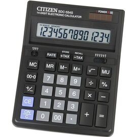 Изображение  Калькулятор Citizen SDC-554S настольный настольный